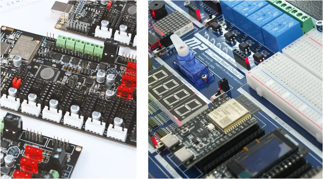 Electronic circuit boards and IoT development components
