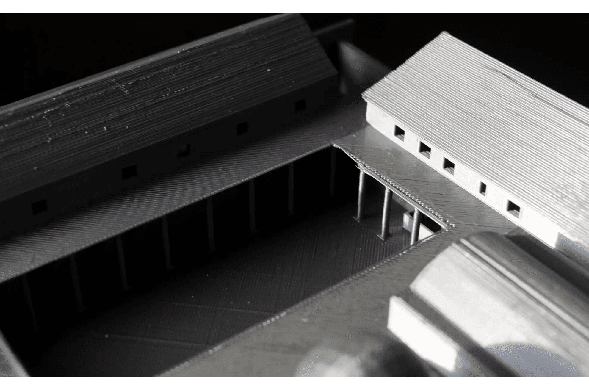 Maquette miniature de la Villa Rotonda imprimée en 3D, montrant l’architecture circulaire inspirée du patrimoine carthaginois